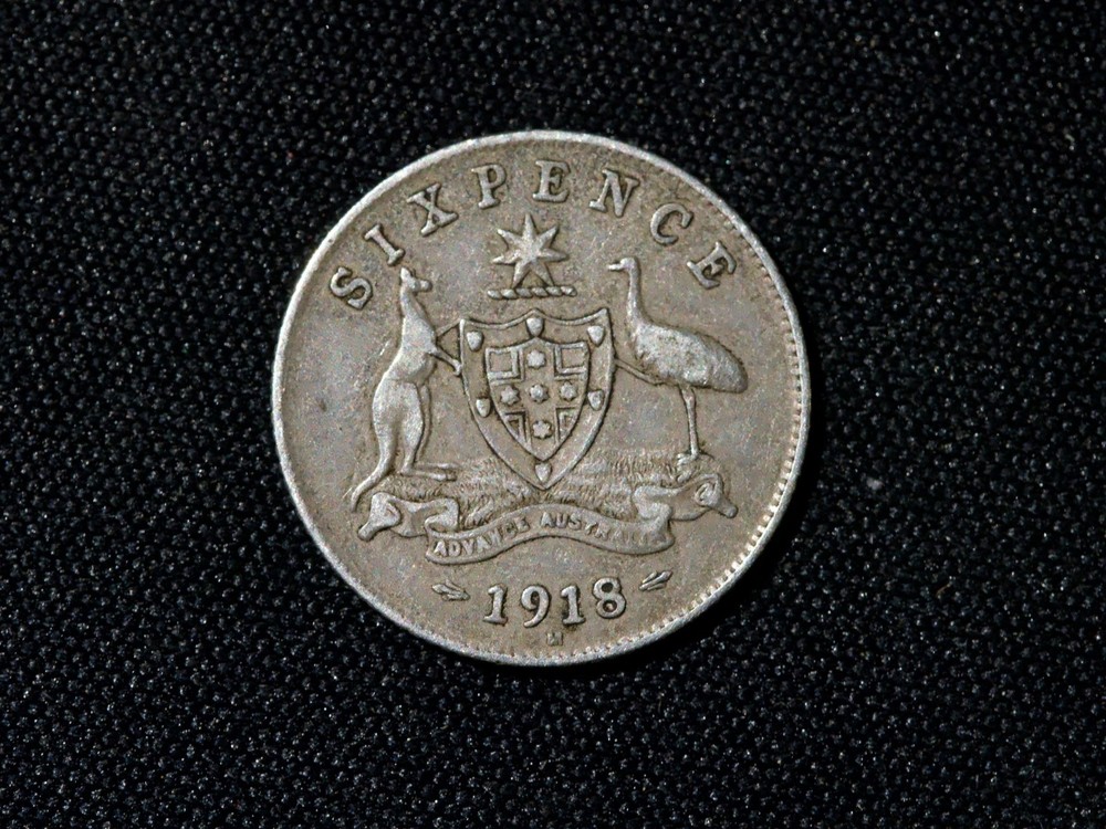 Australia Sixpence 1918