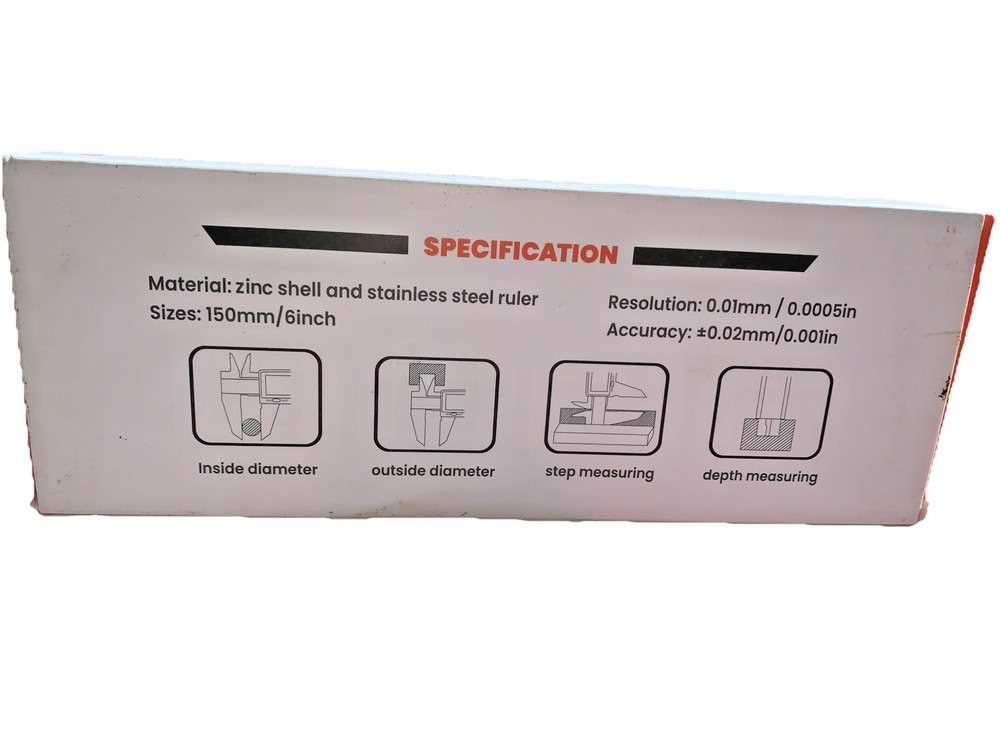 Digital Caliper, Caliper Measuring Tool with Backlight LCD Scree...