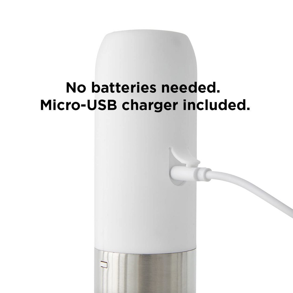 Compact Electric Corkscrew Wine Bottle Opener white 10.75 Inches
