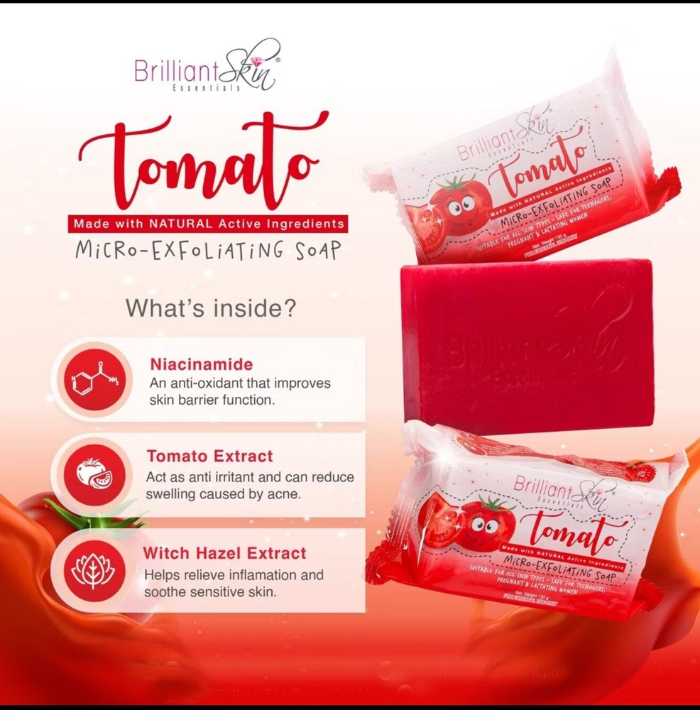 Brilliant Skin Tomato Micro Exfoliating Set | 💯 Authentic | For Sensitive Skin