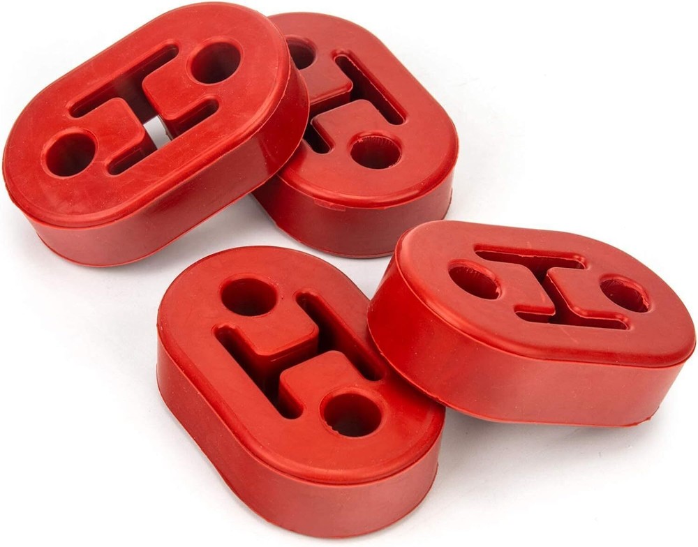 4pcs Heavy Duty Rubber Exhaust Tail Pipe Mount Bracket Hanger Bushing Insulator