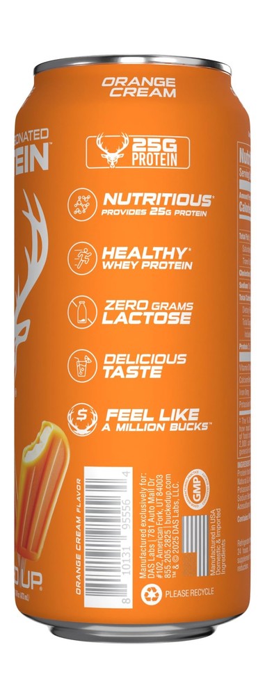 Bucked Up Lightly Carbonated Protein Soda | 25g Whey Isolate - Zero Sugar, Low