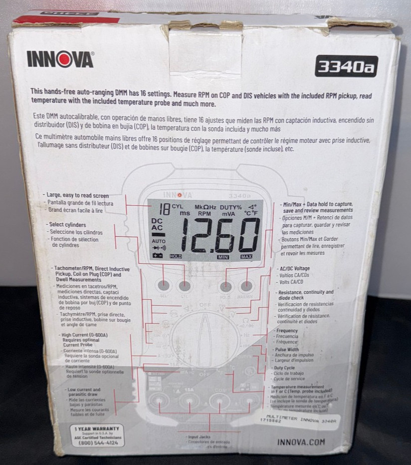 Innova Automotive DMM 3340a