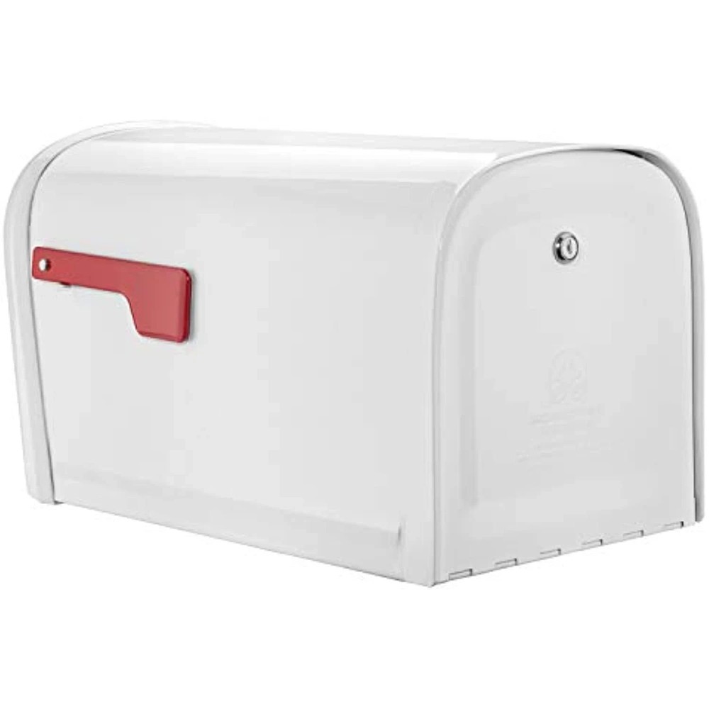 Architectural Mailboxes 6300W-10 Oasis 360 Mailbox, White