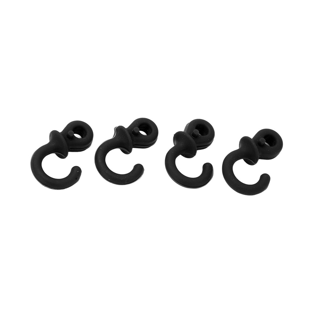 ♡ Black 4Pcs Archery Bow String Silencers Monkey Tail Compound Bow String