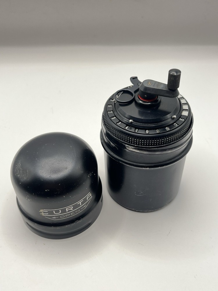 Curta Calculator Type II - Mechanical Curta Type 2 With Tin Case