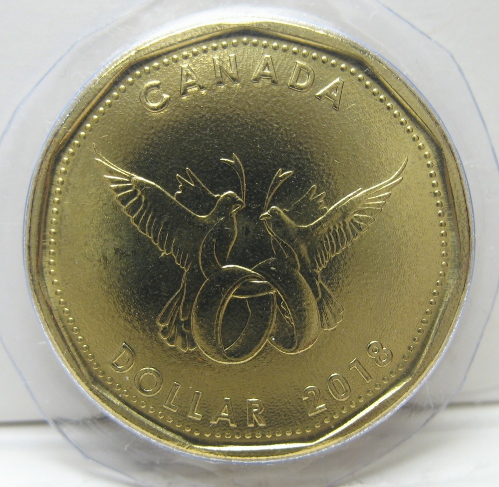 Canada 2018 $1 Wedding BU Original Sealed from set ( One Coin )