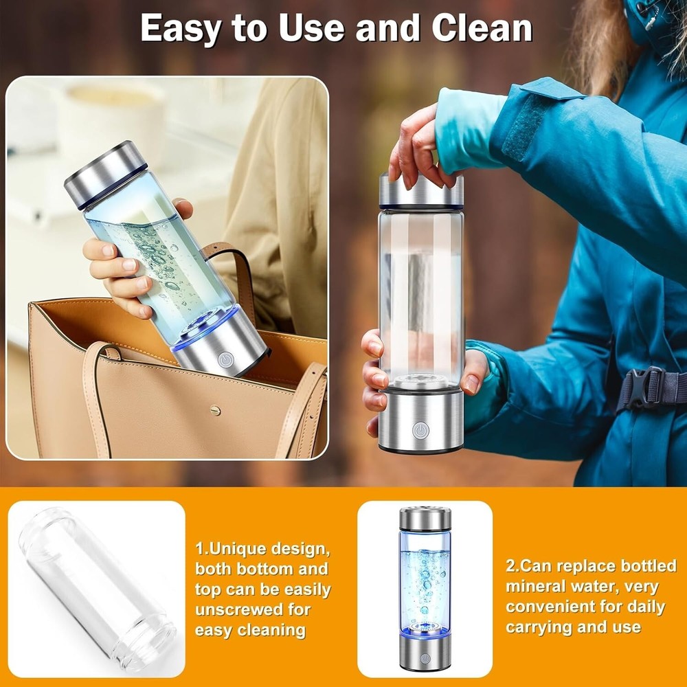 Hydrogen Water Bottle, Hydrogen Water Generator with Advanced SPE PEM Technology