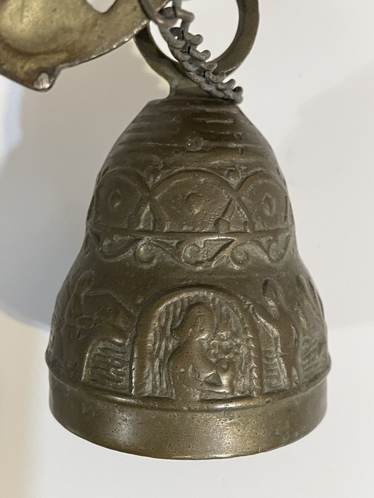 NICE! Antique Solid Brass Door Bell. Middle Eastern Estate Find. SHIPS FAST!