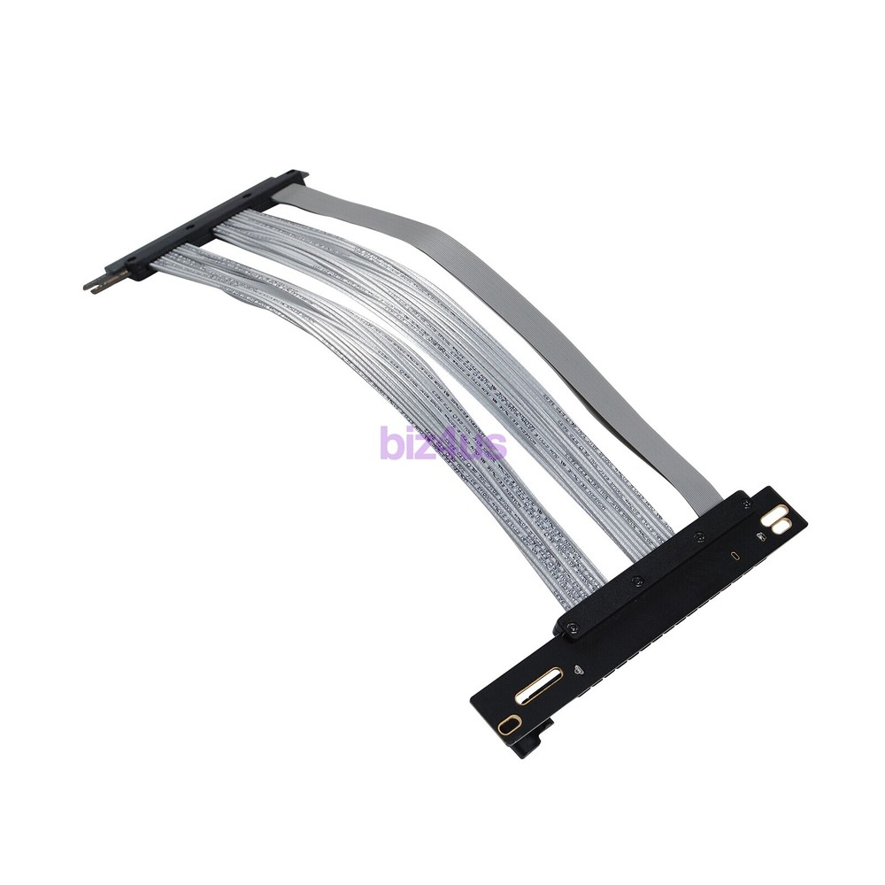 30CM 90 Degree PCIE 4.0 Extension Cable 16x Shielded High Speed GPU Riser Cable