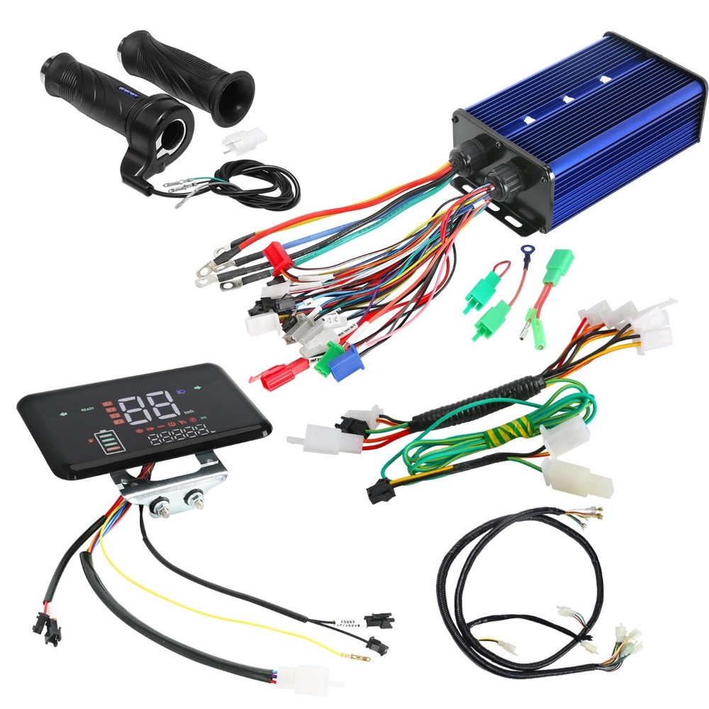 48V 60V 72V 3000W Brushless Controller Display Throttle Keylock E Bike Scooter