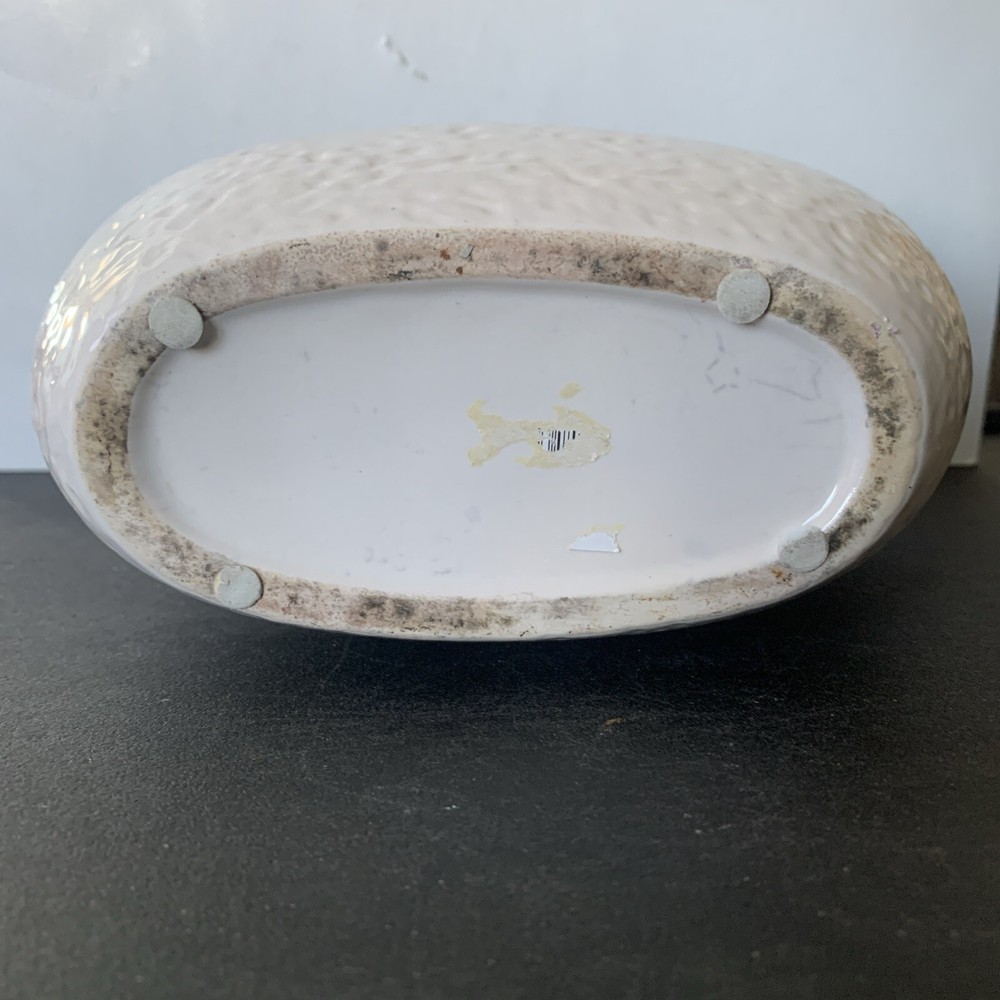 4.5” x 8” Oval White Planter