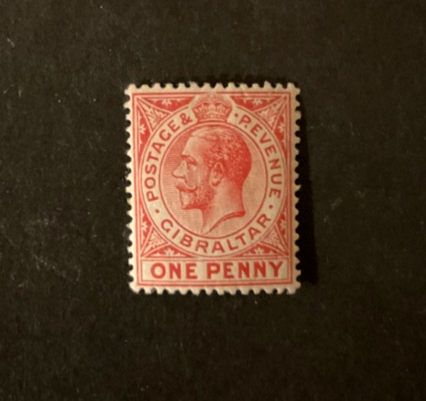 Gibraltar Scott #67 hinged