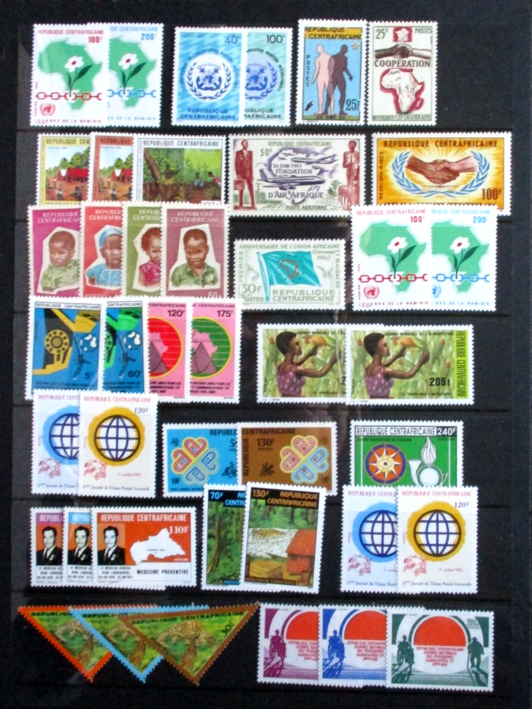 Central African Republic 30 Sets or 1v Issues UM.