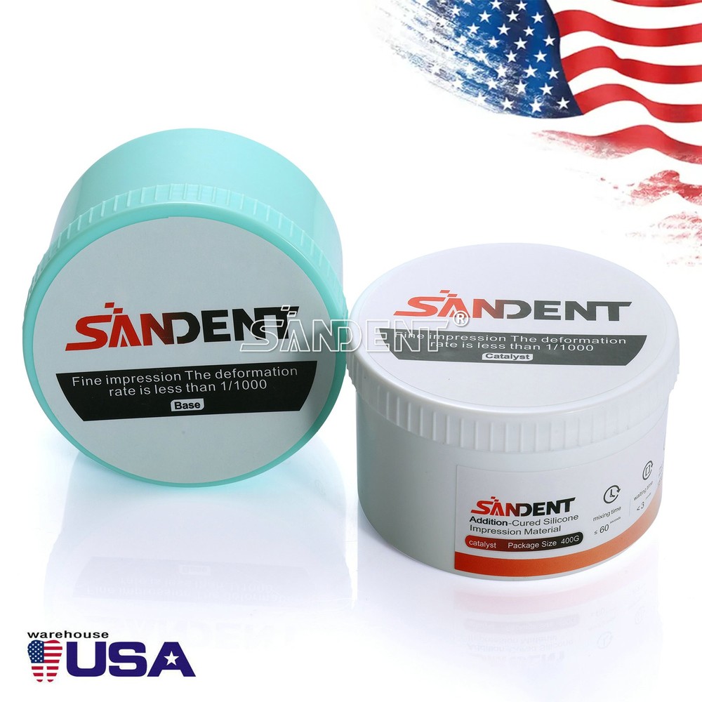 4 x Dental Soft Putty Regular Set Impression Material (400g Base + Catalyst)