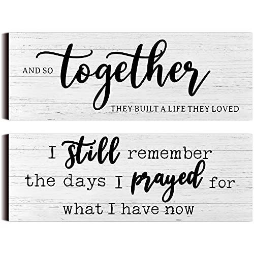 I Still Remember The Days I Prayed Modern Farmhouse Decor Rustic Wood White