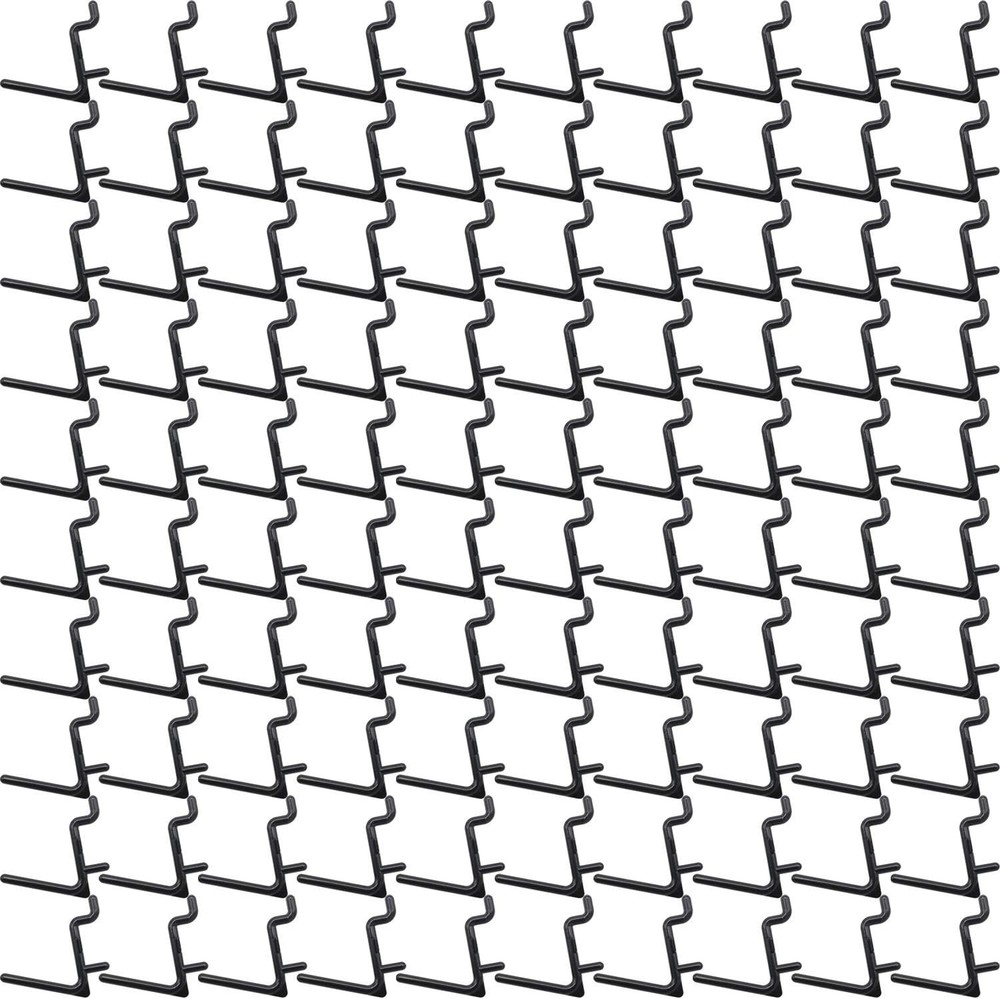 Durable 100 Count L Style Pegboard Hooks - Rust-Resistant Tool Accessories