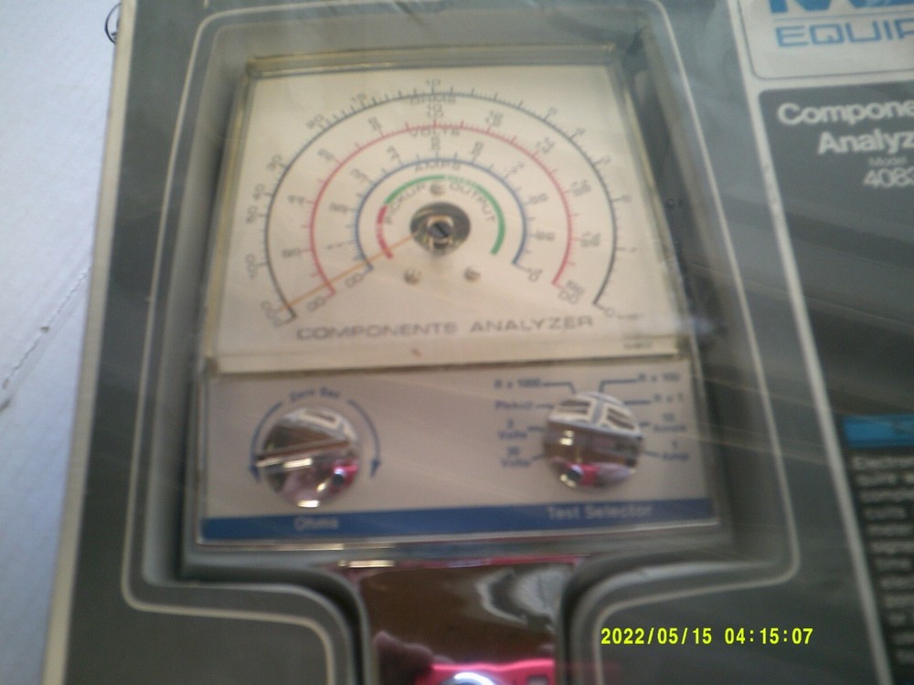 Vintage KAL EQUIP Engine Analyzer w/ Cables & Instructions Mod# 4083 ELECTRONIC