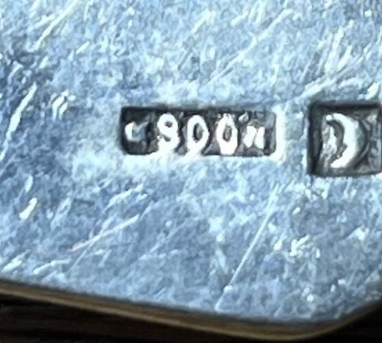 Extremely Ornate Solid .800 Silver Flared Time Hors D’oeuvre Fork No Monogram