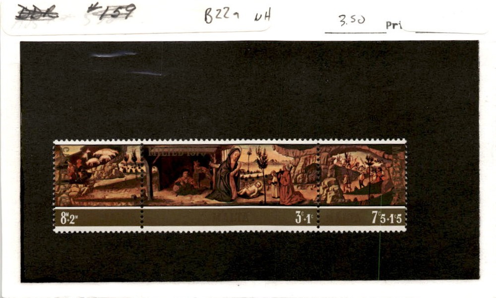 Malta, Postage Stamp, #B22a Mint NH, 1975 Christmas (AB)