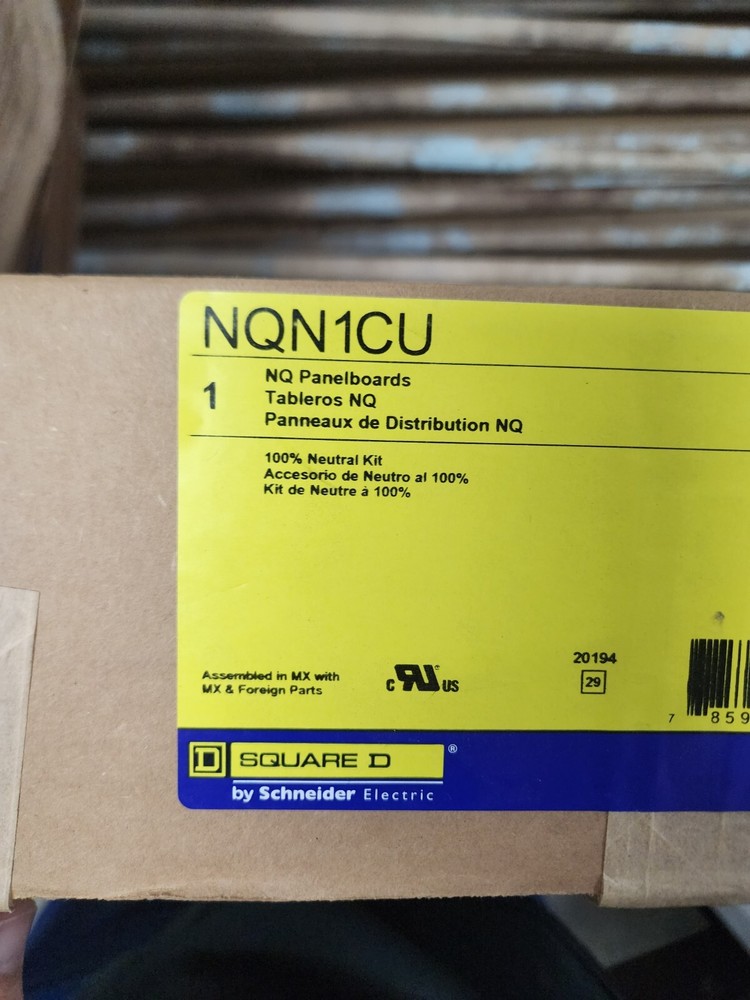 Square D NQN1CU 100% neutral kit