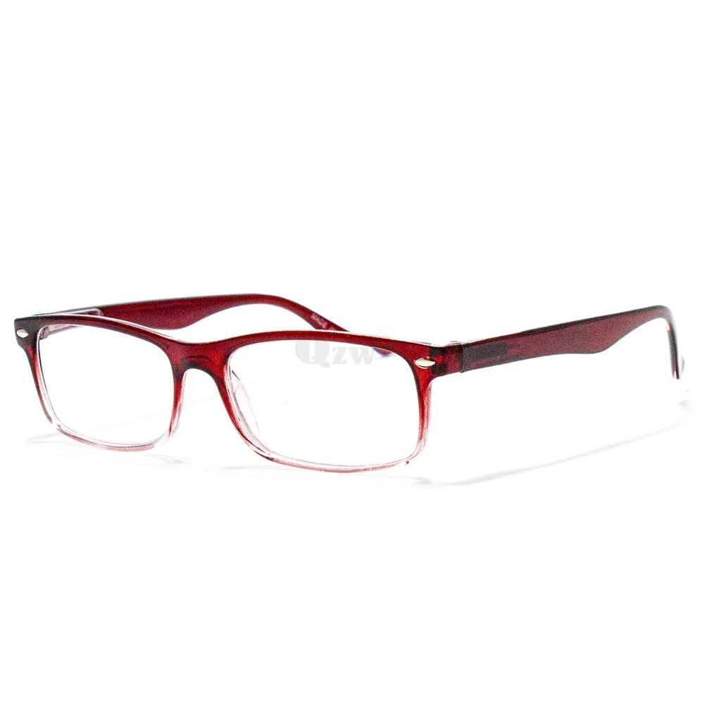 4 Pairs Mens Womens Spring Hinge Rectangular Reading Reader Power Glasses 1-3