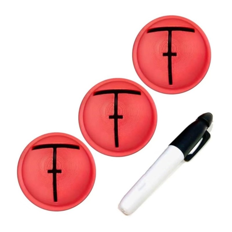 Golf Ball Alignment Templates With Line Marking Tool For Practice Trainings