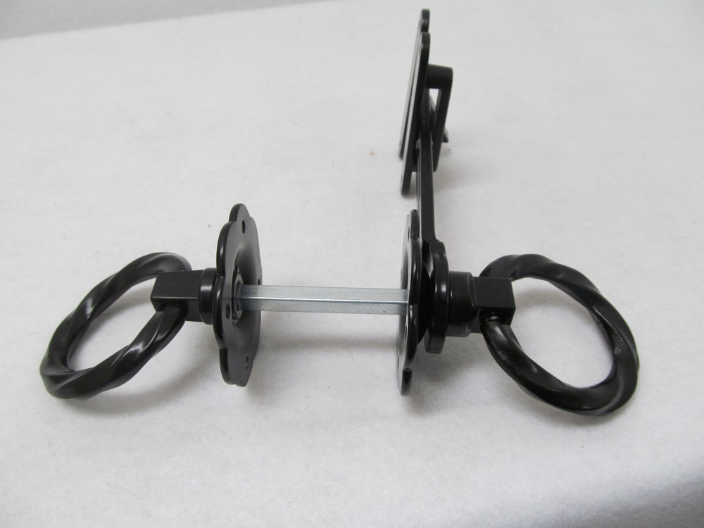 Twisted Gate Ring Latch Decorative Vintage Style Opens from Both Sides