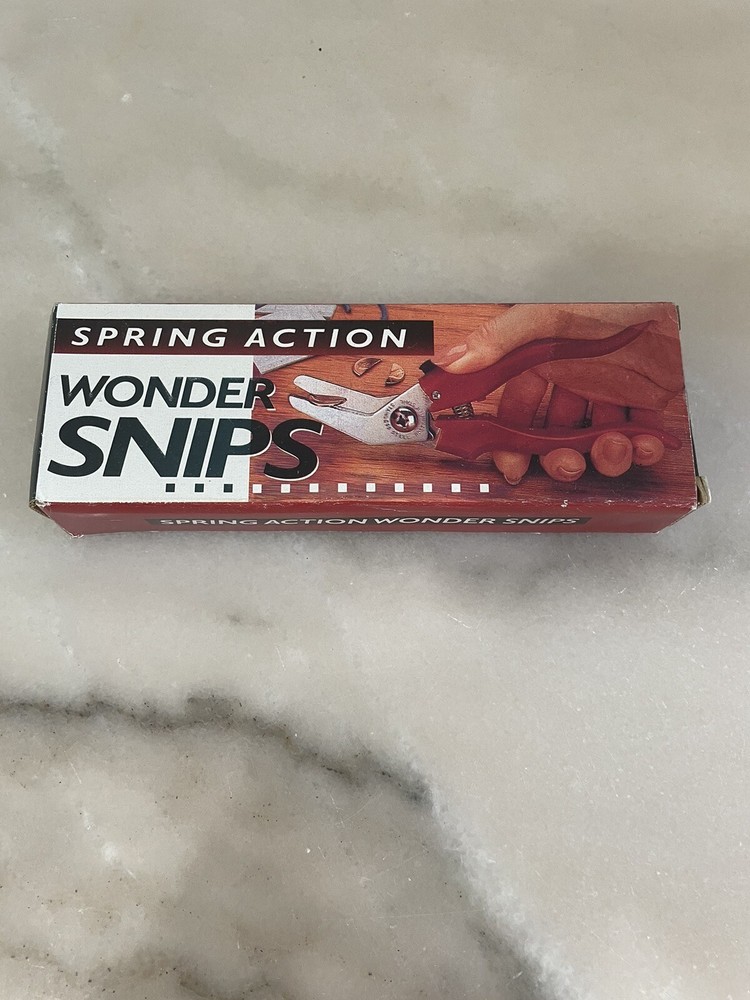 Vintage Wonder Snips Spring Action Scissors with Box NEW