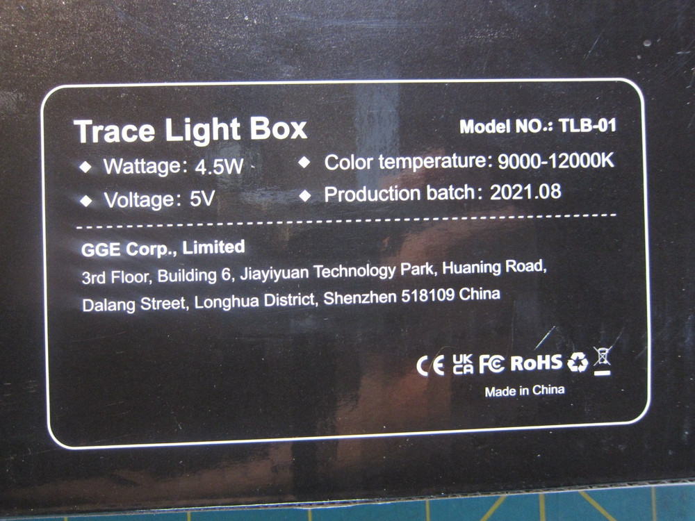 Tracing Light Box A4 size Slim LED Adjustable Illuminated New