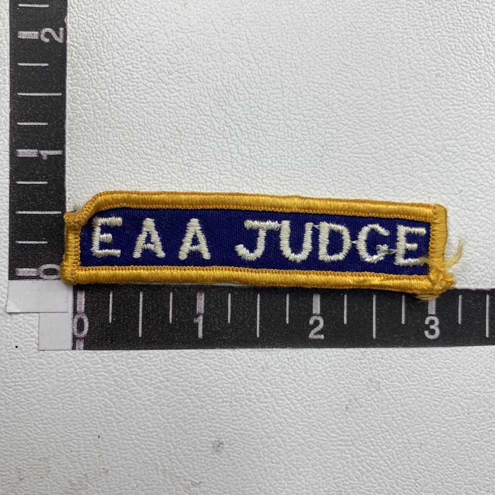 Airplane Related Experimental Aircraft Assoc. EAA JUDGE Patch 17M3