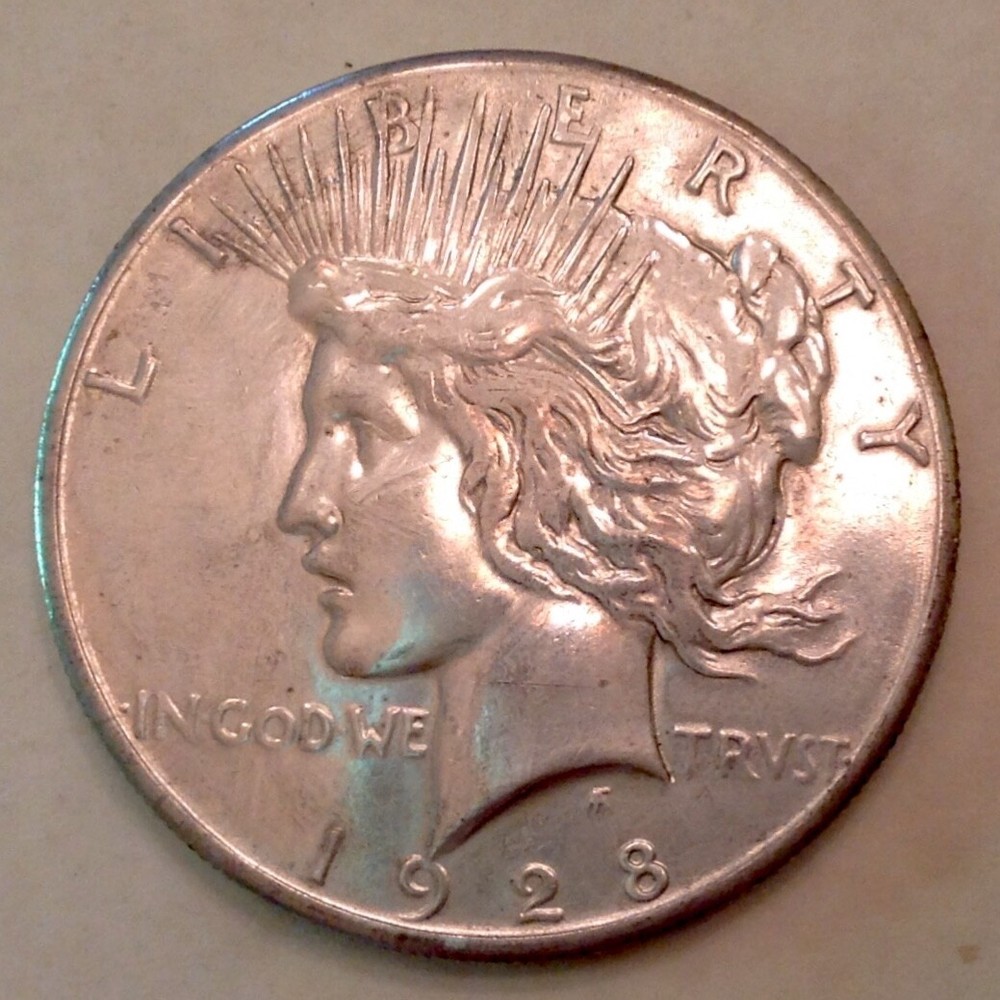 1928 Peace Silver Dollar cd