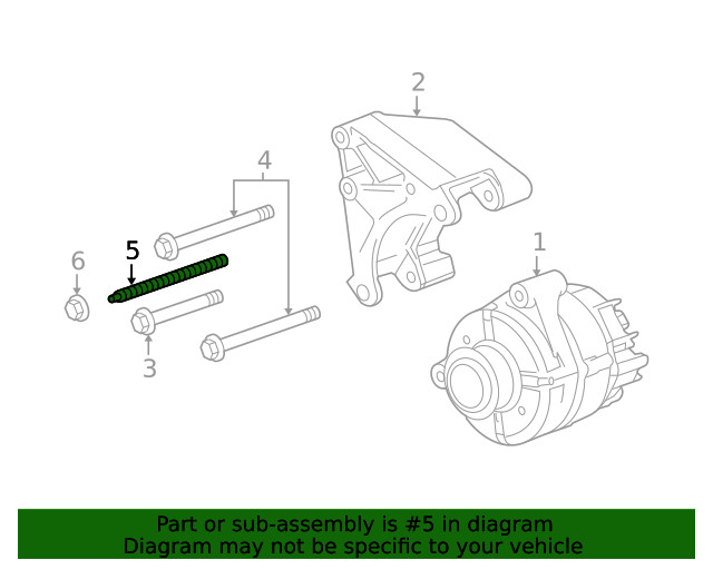 Genuine GM Alternator Bracket Stud 11610447