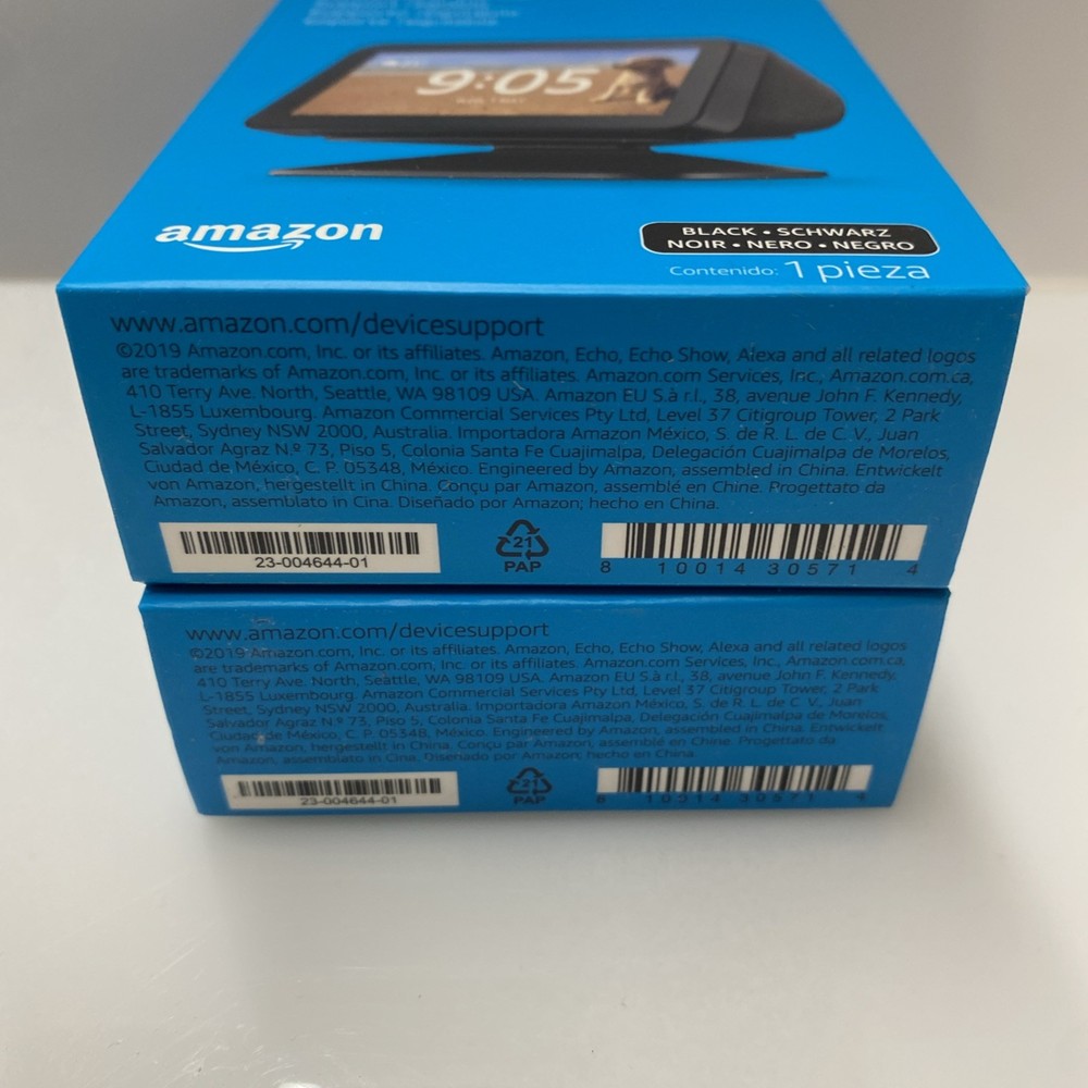 2X Echo Show 5 Adjustable Stand - Black 1 Piece Each