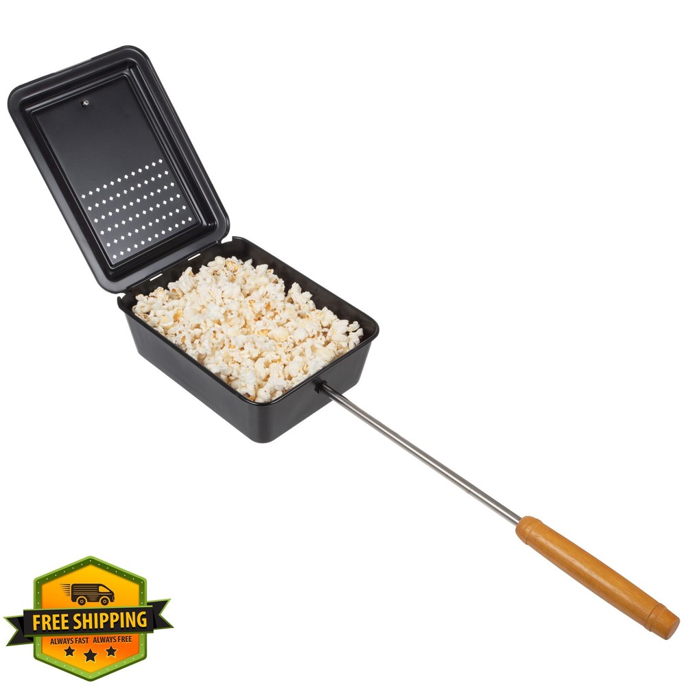 Great Northern Popcorn Campfire Popper Black Nonstick