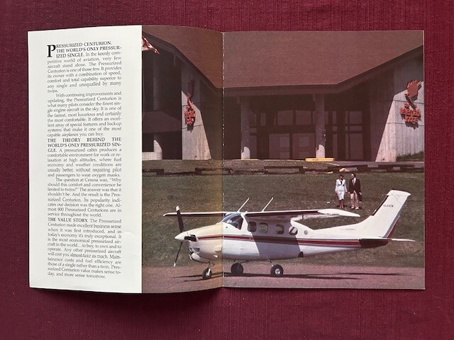Cessna Pressurized Centurion brochure 1982