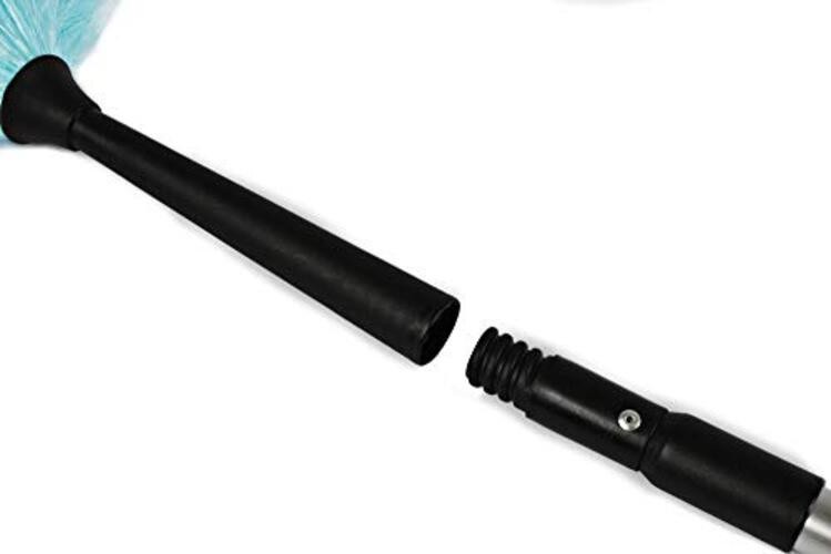 CleanAide Electrostatic Dusting Wand with 3-Section Extendable Pole, Reaches
