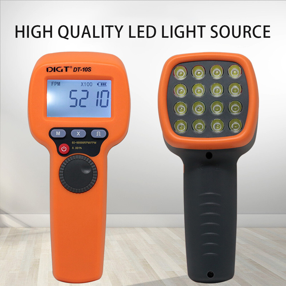 New Digital Handheld Stroboscope, LED Flash Strobe Tachometer Speed Tester