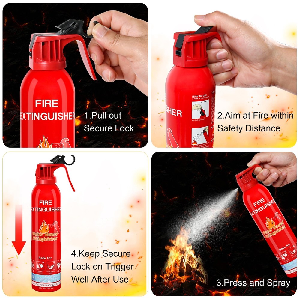 Fire Extinguishers for Home, 1 Pack Vehicle A portable