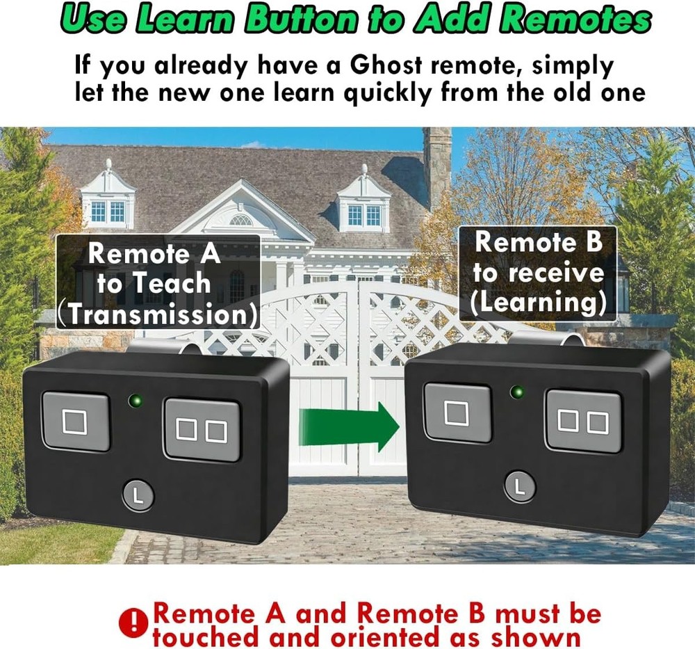 AXP1 AXS1 Gate Opener Remote Transmitter, 5-Button, 3-Button Remote Transmitter