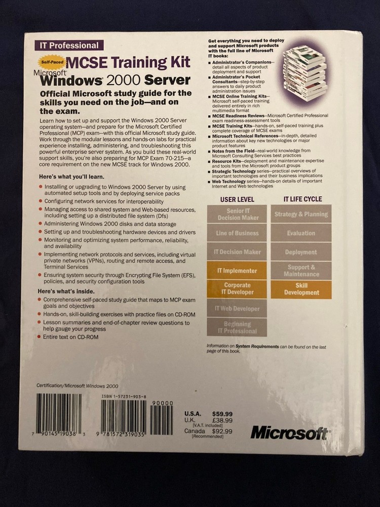 Self-Paced MCSE Training Kit Microsoft Windows 2000 Server