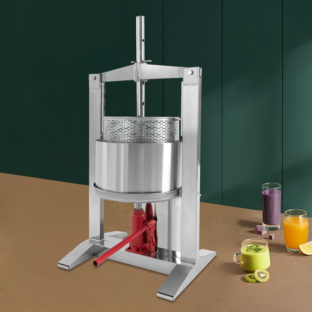 Fruit Press Crusher Grinder Apple Juice Wine Cider & Hydraulic Jack Fruit Press