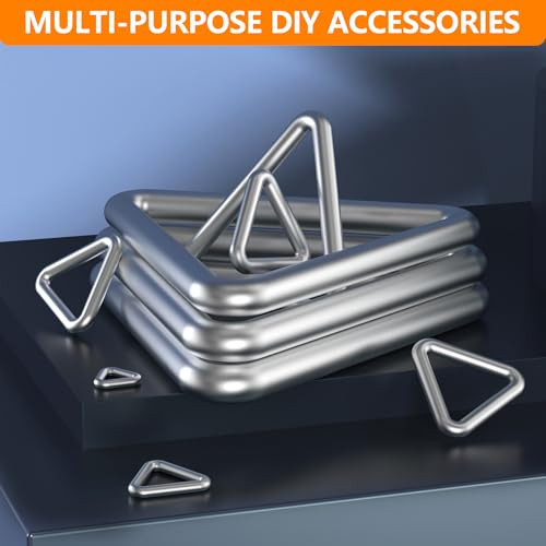 1 inch Metal Triangle Rings, Solid Welded Stainless Steel Triangle Loop
