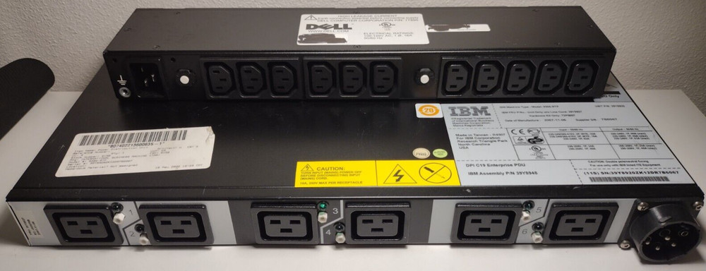 IBM Power Distribution Rack Mount Strip & Dell High Leakage Current (UNTESTED)