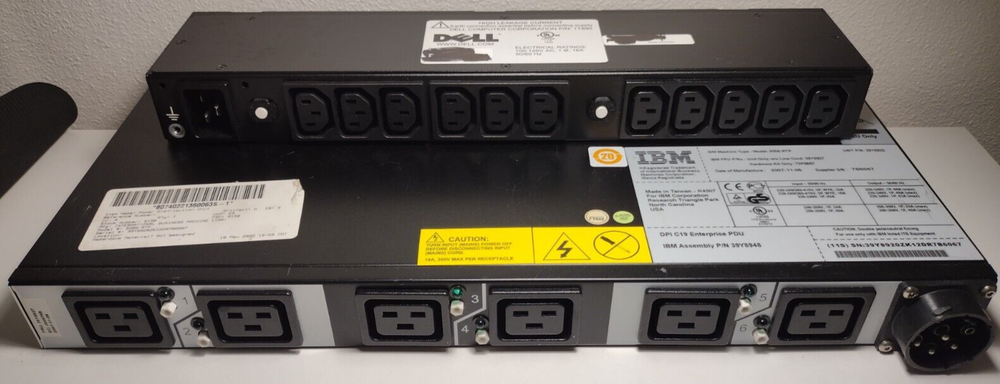 IBM Power Distribution Rack Mount Strip & Dell High Leakage Current (UNTESTED)