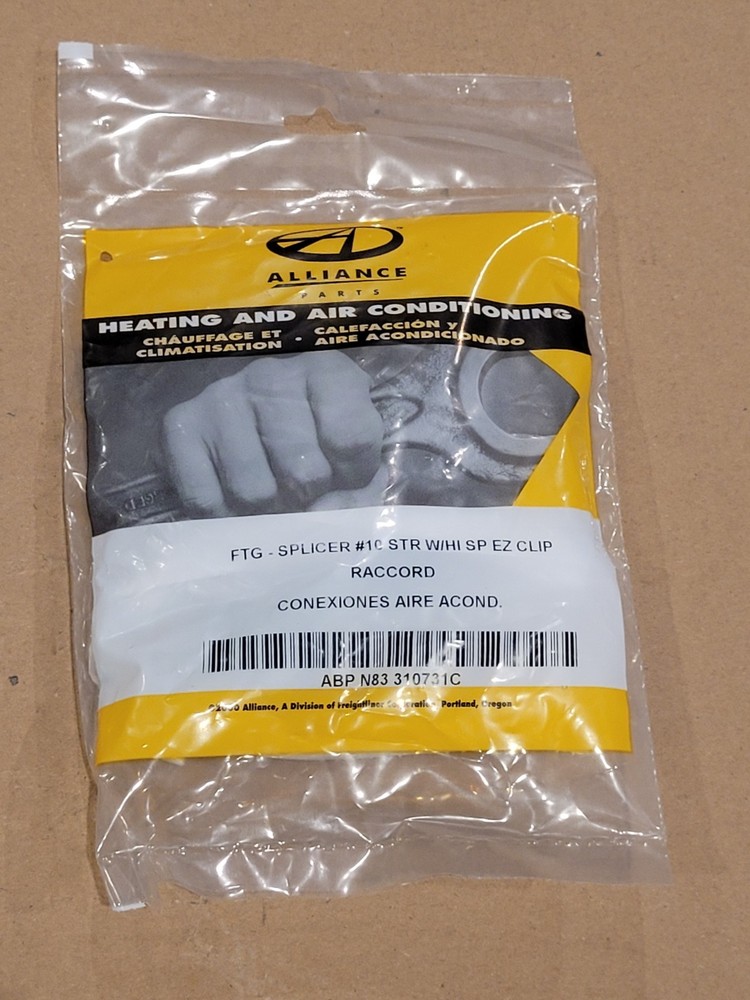 Straight w/ High Side Charge EZ-Clip Splice Hose Fitting