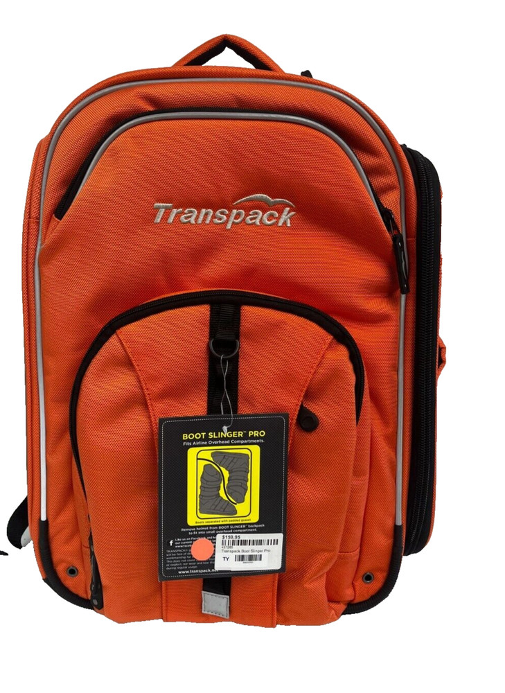 $160 Transpack Boot Slinger Pro Ski Snowboard Boot & Gear Backpack NWT Orange