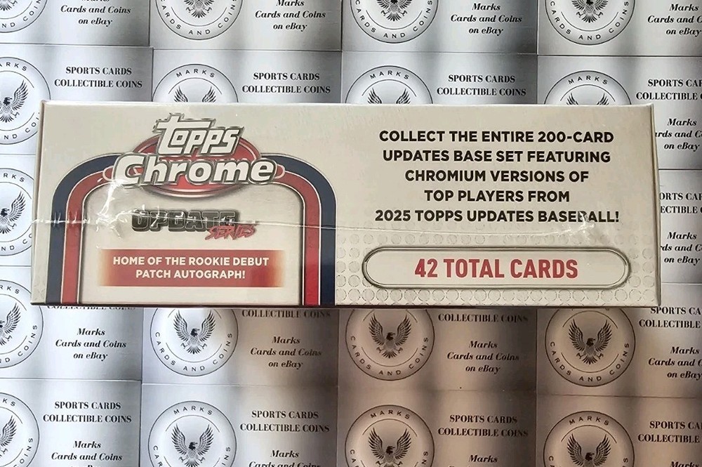 2025 Topps Chrome Update Series Baseball Mega Box