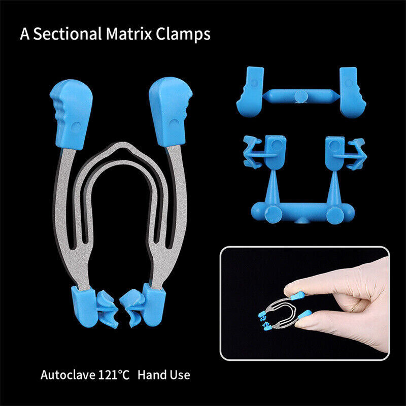 Dental Sectional Contoured Matrices Matrix Bands Clamp Spring Clip Ring Hand Use