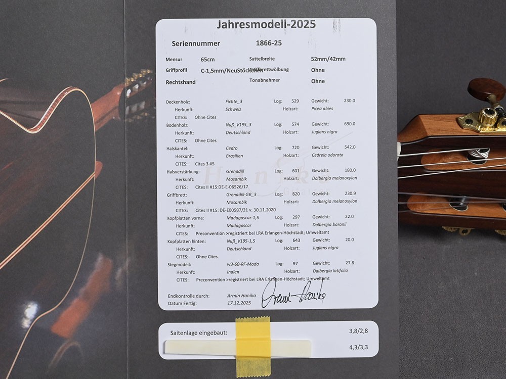 Hanika Jahresmodell 2025